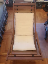 Sedia a sdraio in legno massello + imbottitura