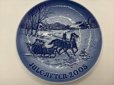 2005 Bing & Grondahl Christmas Plate “Bringing Home the Christmas Tree” –Denmark