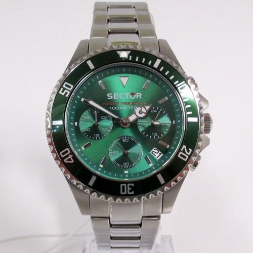 Sector 230 43mm green quarzo - sector,