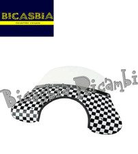 0413 - PARABREZZA CON STAFFE CUPOLINO A SCACCHI VESPA PX 125 150 200 ARCOBALENO