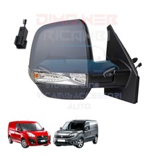 SPECCHIO SPECCHIETTO RETROVISORE DESTRO FIAT DOBLO 263 MECCANICO CON SONDA 4 PIN