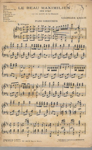 Beau maximilien musique de - le,