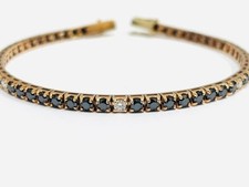 Bracciale tennis diamanti neri