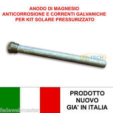 ANODO DI MAGNESIO PER PANNELLO SOLARE TERMICO PRESSURIZZATO ANTI CORROSIONE