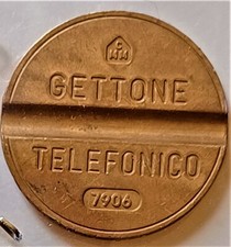 X GETTONE TELEFONICO RARO