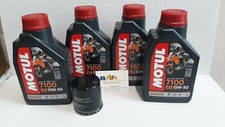 4 LT KI TAGLIANDO FILTRO OLIO MOTUL 7100 15W50 KTM 250 FREERIDE F 2018