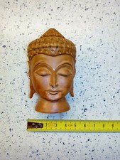 Testa Buggha in Legno,7,5×3×4,5.Fatta a mano