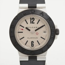 Bvlgari Alluminio AL38A AL & Gomma AT Silver-Face