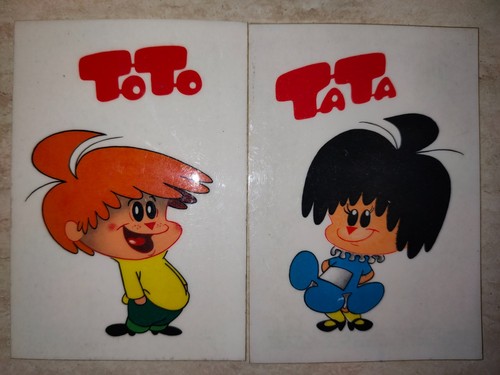 Cartolina adesiva toto tata - cartolina,