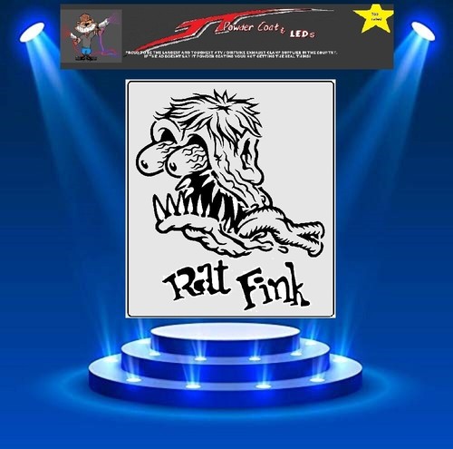 Rat fink modello stencil - rat,