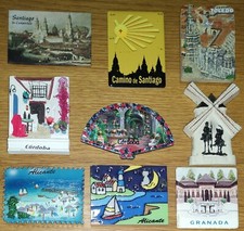 SPAGNA/Spain souvenir 9 magneti frigorifero calamite frigo magnet rari turismo
