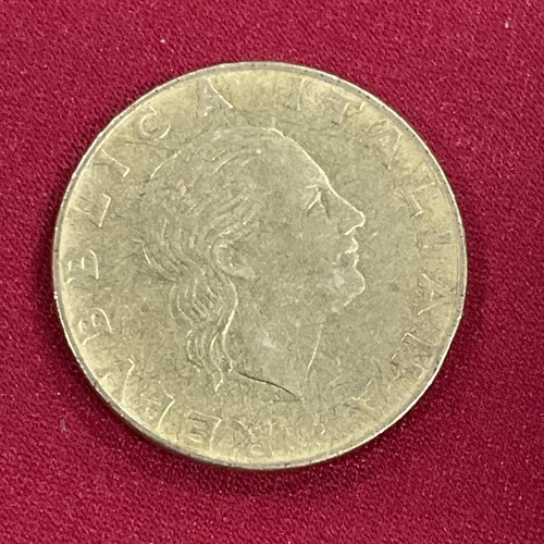 Moneta italiana 200 lire 1991