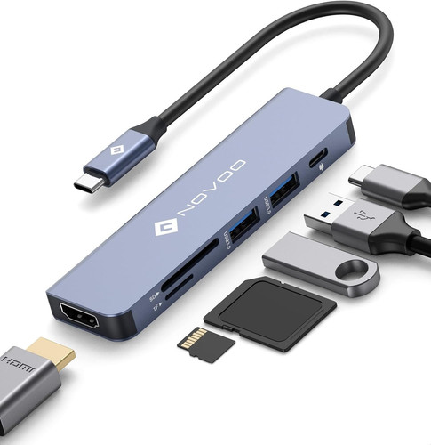 Hub usb multiporta in 1 - 6,