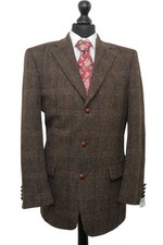Giacca Harris tweed 50 marrone