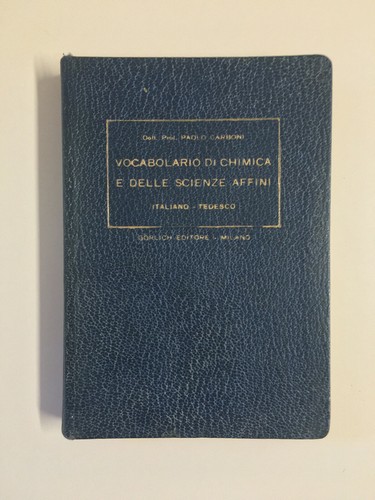 Vocabolario chimica delle - di,