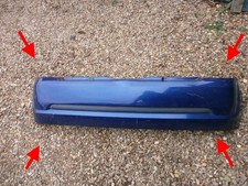 Paraurti posteriore Clio 172 RS Sport ORIGINALE 54k miglia mk2 blu OEM 182