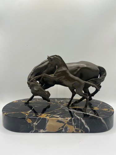 Scultura bronzo cavallo - scultura, in