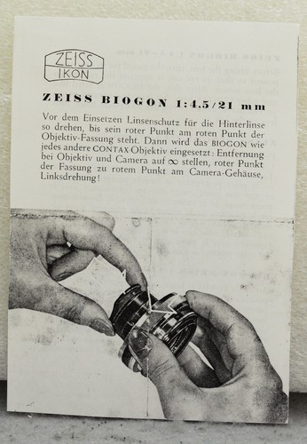 Zeiss biogon 5 21mm - zeiss,