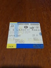 (2000-01 Serie A) Biglietto curva sud derby Lazio - Roma 