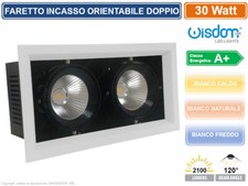 FARO FARETTO LED COB DOPPIO DA