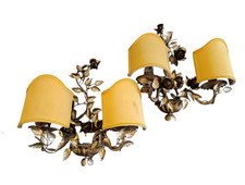 Pair of vintage two light
