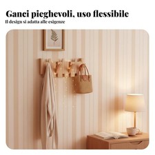 Attaccapanni da Muro in Legno