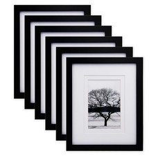 Set 6 cornici portafoto 8x10, realizzate in legno massello rivestite in plexiglass Displa...