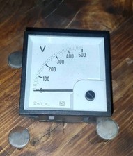 Voltmetro analogico CORRENTE CONTINUA 72x72 mm 100V 200V 300V 400V 500V