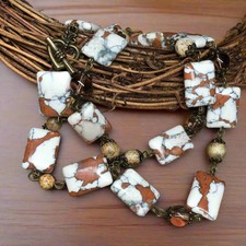 Collana bronzo turchese - collana,