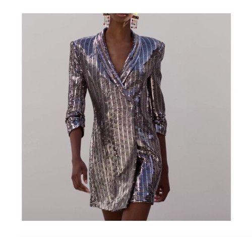 Zara mini abito blazer - mini,