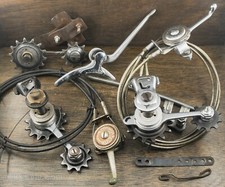 Cavi Cyclo DERAGLIATORE vintage anteguerra-50 2s 3s 4s RoadBike Suicide Shifter NOS