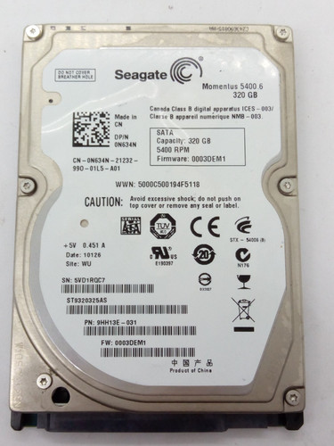 Seagate st9320325as 320 - seagate, ***st9320325as***320
