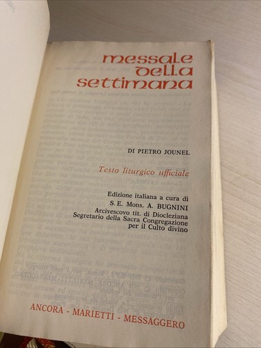 Messale della settimana pietro - della,