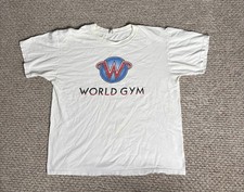 Maglietta World Gym bianca