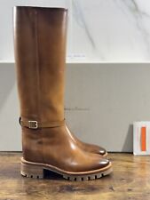 Santoni Stivali Donna In Pelle  Cuoio  Luxury Woman Boot Santoni 38