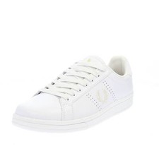 Fred Perry Sneakers Basse In Pelle Bianco - Taglia 42 [8 US 27cm] Scarpe Uomo