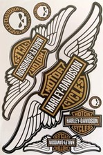 Adesivi SET KIT SERBATOIO MOTO HARLEY DAVIDSON CYCLES CARENE CASCO ACCESSORIO