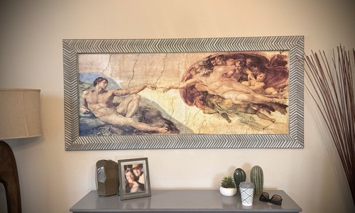 Stampa tela la creazione - su,