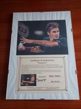 ROGER FEDERER Tennis AUTOGRAFO ORIGINALE con CERTIFICATO COA