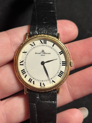 1970s 18k gold baume - 18k,