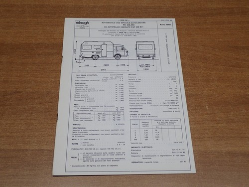 Fiat 238 autocaravan - , fe