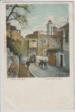 PRIMI '900 - ANTICA CARTOLINA DI SANREMO - IMPERIA - PORTA S.GIUSEPPE - F. PICC.