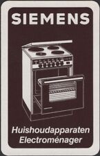 Playing Cards Single Card Old Vintage * SIEMENS ELECTRIC COOKER OVEN Advertising