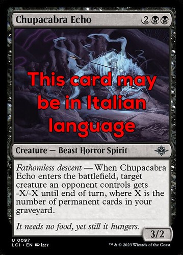 Mtg chupacabra echo - mtg, 2x