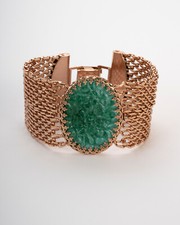 Bracciale donna maglia dorato