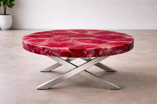 Handmade ruby crystal mosaic - ruby,