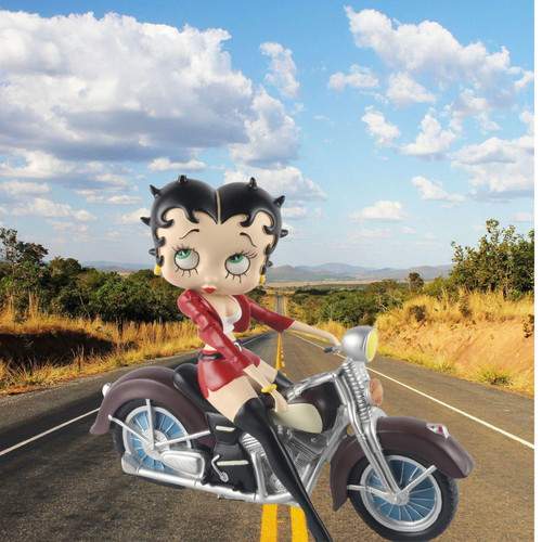 Betty boop motorbike figurine - boop,