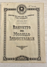 BREVETTO PER MODELLO INDUSTRIALE 1969 LAMPADA DA TAVOLO