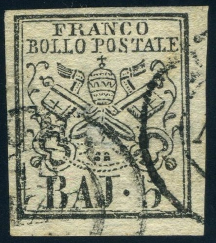 Italia stato pontificio 1852 - pontificio, 5