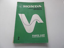 Honda Model CB450K1 CB450K2 Parts list lista ricambi catalogo ricambi 1969